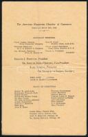 1928 Az Amerikai Magyar Kereskedelmi Kamara Hegedűs Lóránt tiszteletére rendezett ebédjének (Luncheo...