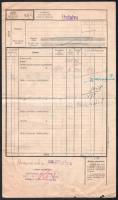 1930 Gottschlig Ágoston R.T. Likőr-, Rum és Konyakgyár Vasúti fuvarlevél "60%-on alul" fel...