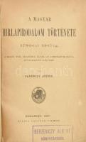 Ferenczy József: A magyar hirlapirodalom története 1780-tól 1867-ig. Bp., 1887, Lauffer Vilmos, VIII+510 p. Átkötött egészvászon-kötésben, néhány ceruzás aláhúzással. Berzeviczy Albert könyvtárából bélyegzéssel.   Berzeviczei és kakaslomniczi Berzeviczy Albert (1853-1936) politikus, vallás és közoktatásügyi miniszter (1903-1905), történetíró, a Magyar Tudományos Akadémia elnöke (1905-1936) és a Kisfaludy Társaság elnöke (1923-1936) és a Magyar Olimpiai Bizottság első elnöke (1895-1904.)