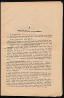 Árkossy Károly: Miért lettem nemzetiszocialista? Bp., 1938, Held János, 47 p. Kiadói papírkötés, fol...