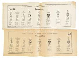 1947 Országgyűlési képviselő-választás férfi és női szavazólap