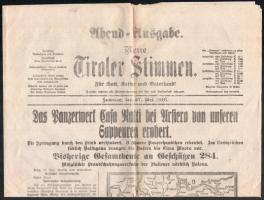 1916 Tiroler Stimmen innsbrucki újság