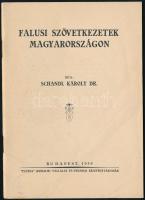 Schandl Károly: Falusi szövetkezetek Magyarországon. Bp., 1939. Pátria 54p. Kiadói papírkötésben