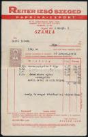 1941 Reiter Izsó Paprika-Export Szeged fejléces számla