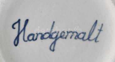 Konyhai sós és kávés edények. Mázas kerámia, máz alatti kézi festéssel. Hibátlanok 25 cm, 18 cm