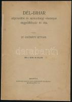 Györffy István, Dr.: Dél-Bihar népesedési és nemzetiségi viszonyai negyedfélszáz év óta. Különlenyomat a ,,Földrajzi Közlemények" 1915. évfolyam XLIII. kötet 6-7. füzetéből. Budapest, 1915. Fritz Ármin. [2] + 37 p. + táblázat nélkül . Fűzve, javított kiadói papírkötésben, ceruzás aláhúzásokkal