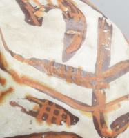 Gorka Lívia (1925-2011): Absztrakt vonalazású váza. Jelzett, hibátlan, d: 22 cm, m: 24 cm