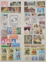 Főleg postatiszta motívum gyűjtemények Vöröskereszt, tuberkulózis, orvosok, ápolónők, zeneszerzők, zene rengeteg jobb, keresett kiadással, tengerentúlival, blokkokkal stb. 6 db A/4 és nagyobb berakóban, hullámkarton ládában. Magas katalógus értékű szép anyag!! Érdemes megnézni!!