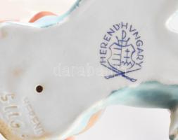 Herend 2 darab madár figura. Jelzett, a nagyobbikon kopással és pattanással, m: 5-7 cm