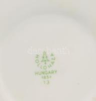 Hollóházi kobaltkék kávés készlet. Jelzett, teljes, kopással, kis pattogzással