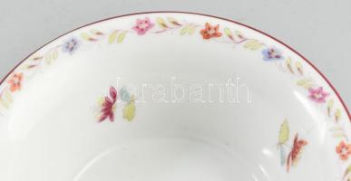 Herend eton mintás mogyorókínáló. Oroszlánkörmös talapzaton, kézzel festett, jelzett, repedt, d: 10,...