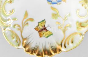 Herend viktória mintás kínáló. Jelzett, kis karccal, 17x15 cm