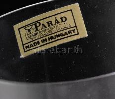 6 db Parád kristály vizes pohár. Csiszolt, jelzett hibátlan m 13,5 cm