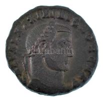 Római Birodalom / ? / II. Maximinus 293-311. Follis bronz, technológiai hibás veret (hátoldalán az előlap negatív éremképe) (6,34g) T:XF Roman Empire / ? / Maximinus II 293-311. Follis bronze "GAL VAL MAXIMINVS NOB CAES" technological error (negative image of the coin's obverse on the back) (6,34g) C:XF