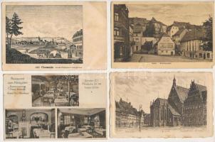 21 db RÉGI német város képeslap vegyes minőségben / 21 pre-1945 German town-view postcards in mixed quality