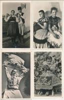 29 db RÉGI főleg magyar népviseletes képeslap / 29 pre-1945 mostly Hungarian folklore motive postcards