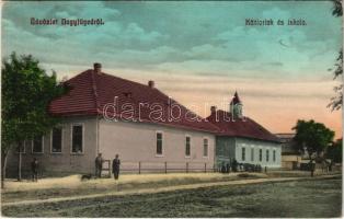 1912 Nagyfüged (Gyöngyös), Kántorlak és iskola (fl)