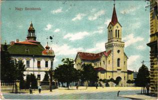 1908 Nagybecskerek, Zrenjanin, Veliki Beckerek; Római katolikus templom / church (EK)