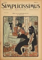 cca 1900 A Simplicissimus c. jugendstil folyóirat 2. évf 44-52. sz és a 3. évsz 1-46. számai bekötve...