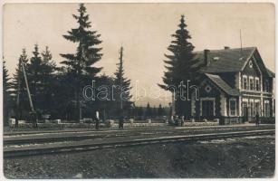 1938 Marosfő, Izvoru Muresului; vasútállomás / railway station. Foto Klein (Ditrau) photo (EB)