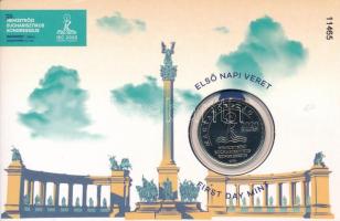 2021. 50Ft Cu-Ni "52. Nemzetközi Eucharisztikus Kongresszus" első napi veret számozott emléklapon "11465" T:UNC