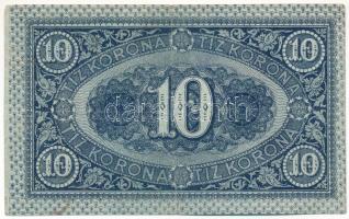 1919. július 15. 10K "1013 087905" T:F szép papír, folt / Hungary 15th July 1919. 10 Koron...
