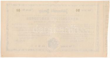 Hódmezővásárhely 1878. "Jótékonyczélú Sorsjegy - A Hold-Mező-Vásárhelyi Születésű avagy Illetős...