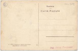 Nagyselyk, Marktschelken, Seica Mare; Evangélikus iskola, gyógyszertár. F. Theil Fotograf / Lutheran...