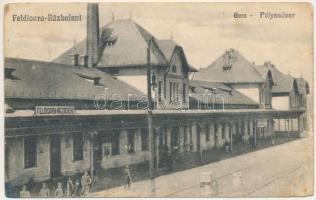 Székelyföldvár, Feldioara-Razboieni, Razboieni-Cetate; Pályaudvar, vasútállomás / Gara / railway station (EM)