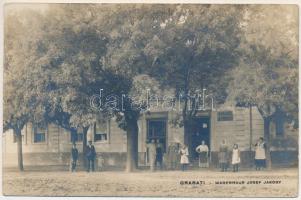 1936 Garabos, Grabati, Grabat; Warenhaus Josef Jakoby / Jakoby áruháza és üzlete / shop of Jakoby. photo (EK)