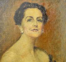 Márk Lajos (1867-1940): Elegáns dáma portréja. Olaj, vászon, jelezve jobbra középen. Proveniencia: O...