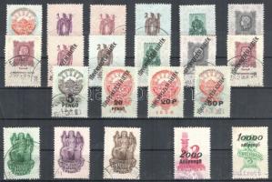 1922-1946 81 klf Okmánybélyeg A/4 berakólapon és stecklapon