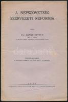 Dr. Czakó István: A Népszövetség szervezeti reformja. Különlenyomat a Külügyi Szemle 1931. VIII. évf. 2. számából. Pécs, 1931, Dunántúl Pécsi Egyetemi Könyvkiadó és Nyomda Rt., 1 sztl. lev.+ 229-237 p. Kiadói tűzött papírkötés, kissé foltos borítóval.