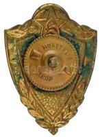 Szovjetunió ~1980. "I. osztályú katona" zománcozott bronz kitüntető jelvény csavaros hátla...