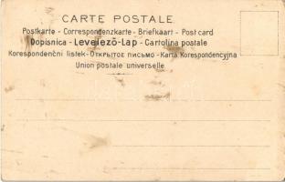 Juni / Június. Szecessziós litho nyári művészlap / June. Art Nouveau litho summer art. J.P.W. Serie ...