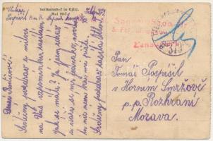 Ojtoz, Ojtoztelep, Oituz; Seilbahnhof in Ojtiz Mai 1917 / Drótkötélpálya állomás, katonák / ropeway ...