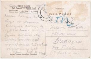 1931 Bázna, Báznafürdő, Felsőbajom, Bad Baassen, Baiumul de Sus; Restaurantul Umbrath / Umbrath étte...