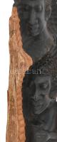 cca 1970, Togo, Emberalakos faragvány. Faragott, pácolt gyökér, jellegéből adódó megjelenésű, jó áll...