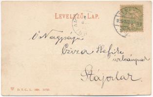 1905 Temesvár, Timisoara; Szent György tér, Első Takarékpénztár, Leitenbor József üzlete / square, s...