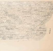 1919 Szeged sz. kir. város határának térképe. Tervezte: Jakabffy Lajos. Sokszorosította a Magyar Áll...