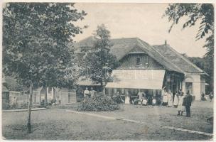 1920 Báznafürdő, Felsőbajom, Bad Baassen, Baiumul de Sus; Binder nagyvendéglő, étterem. Franz Wendler kiadása / Restauration / restaurant (Rb)