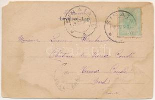 1902 Brassó, Kronstadt, Brasov; Tanácsház, városháza. Szecessziós címeres litho keret / town hall. A...