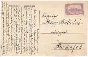 1924 Erdőcsokonya (Csokonyavisonta), vasútállomás