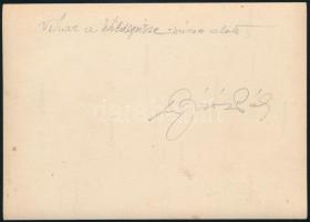 cca 1926 Dr. Bíró Pál aláírt, feliratozott vintage fotója az Alpok csúcsiról, 1 db vintage fotó jelz...