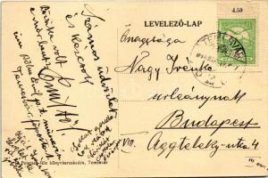 1914 Temesvár, Timisoara; Kossuth utca a Küttl térről, villamos, Elite kávéház és sörcsarnok, Keppic...