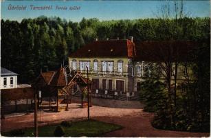 1912 Tarcsa, Tarcsafürdő, Bad Tatzmannsdorf; Forrás-épület. Brüder Farkas kiadása / Hotel / spa (EK)