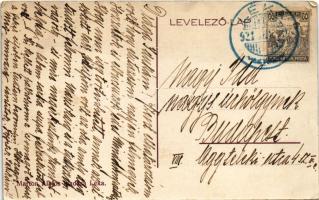 1921 Léka, Lockenhaus; Kálvária részlet. Marton Alajos kiadása / Kalvarienberg / calvary (EK)