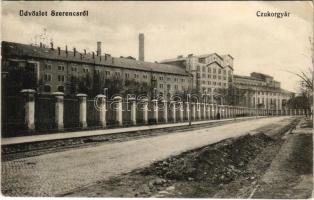 1914 Szerencs, Cukorgyár. Schönfeld Zoltán kiadása (EB)