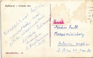 Gyilkos-tó, Ghilcos, Lacul Rosu; Kölőnte villa. Fotó Sántha