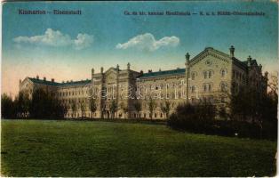 1916 Kismarton, Eisenstadt; Cs. és kir. katonai főreáliskola. Josef Popper kiadása / K.u. königl. Militär Oberrealschule / Austro-Hungarian military school (EK)